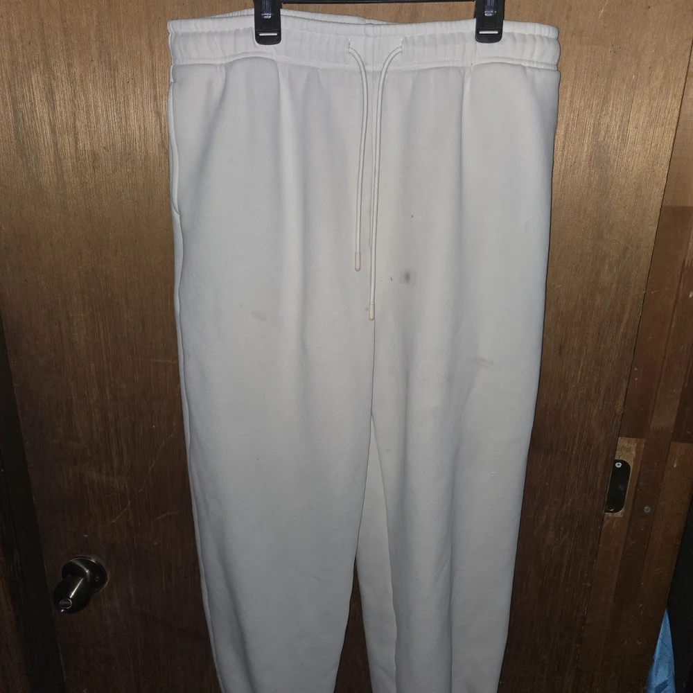 Men's White Sweatpants - Picture 1 of 3